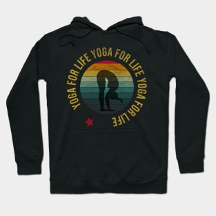 Yoga for life retro Hoodie